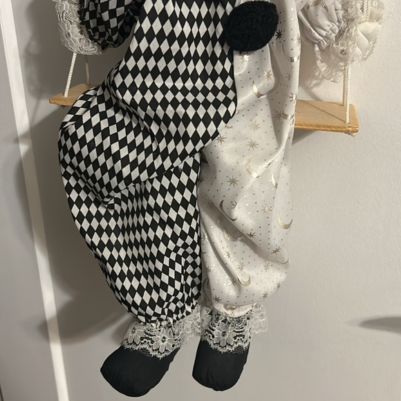 Ceramic Clown on a Swing - Picture 7 of 8